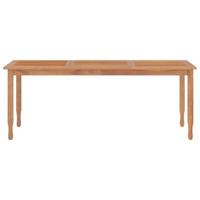 vidaXL Garden Dining Table 200x90x75 cm Solid Wood Teak