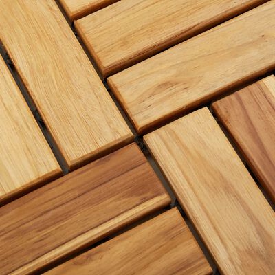 vidaXL Decking Tiles 20 pcs 30x30 cm Solid Wood Teak