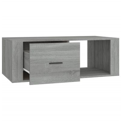 vidaXL Coffee Table Grey Sonoma 100x50.5x35 cm Engineered Wood