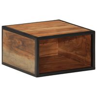 vidaXL Wall-mounted Bedside Cabinet 35x35x20 cm Solid Wood Acacia