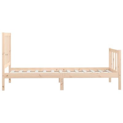 vidaXL Bed Frame without Mattress 90x200 cm Solid Wood