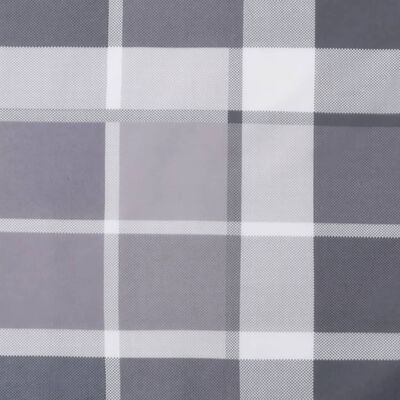 vidaXL Pallet Cushions 3 pcs Grey Check Pattern Fabric