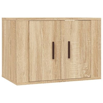 vidaXL 4 Piece TV Cabinet Set Sonoma Oak Engineered Wood