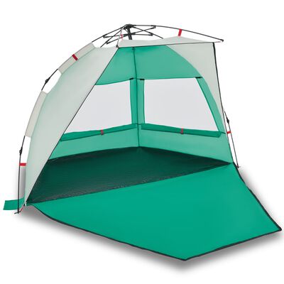 vidaXL Beach Tent 2-Person Sea Green Quick Release Waterproof