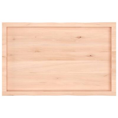 vidaXL Table Top 100x60x(2-4) cm Untreated Solid Wood Live Edge