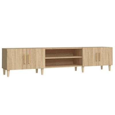 vidaXL TV Cabinet Sonoma Oak 180x31.5x40 cm Engineered Wood