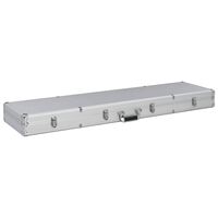 vidaXL Gun Case Silver 134x35x12 cm Aluminium