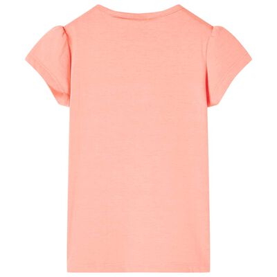 Kids' T-shirt Neon Coral 140