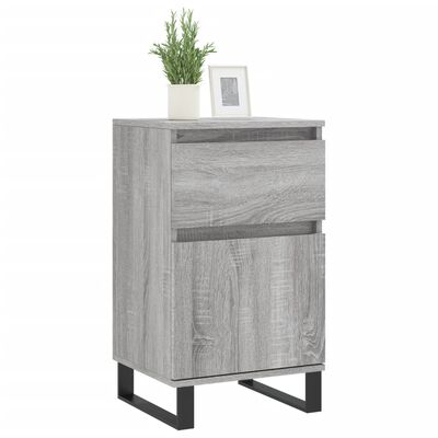 vidaXL Sideboards 2 pcs Grey Sonoma 40x35x70 cm Engineered Wood