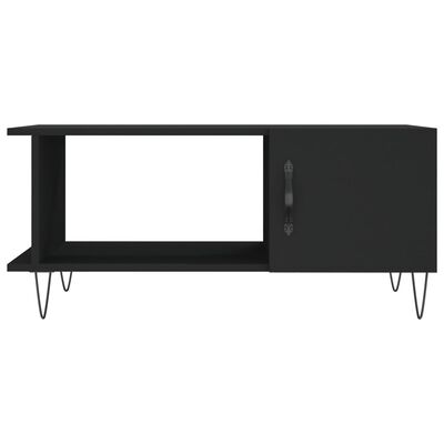 vidaXL Coffee Table Black 90x50x40 cm Engineered Wood