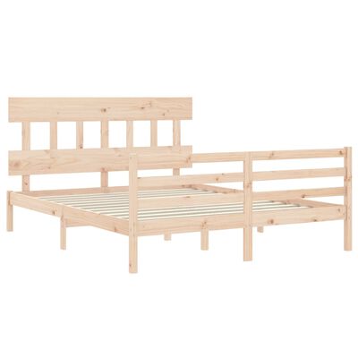 vidaXL Bed Frame without Mattress 160x200 cm Solid Wood