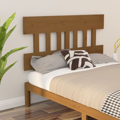 vidaXL Bed Headboard Honey Brown 183.5x3x81 cm Solid Wood Pine