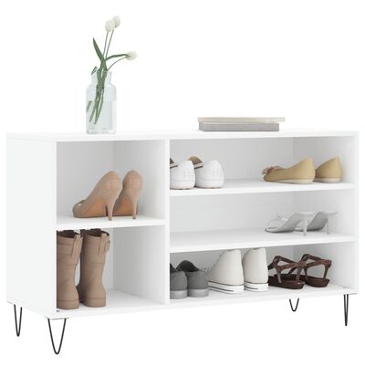 vidaXL Shoe Cabinet White 102x36x60 cm Engineered Wood