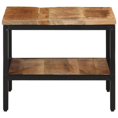 vidaXL Coffee Table 45x45x35 cm Solid Rough Wood Mango