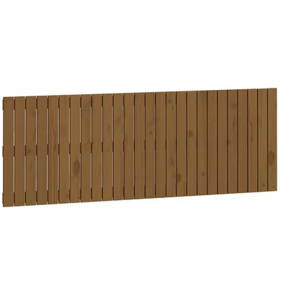 vidaXL Wall Headboard Honey Brown 166x3x60 cm Solid Wood Pine