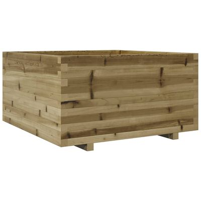 vidaXL Garden Planter 90x90x49.5 cm Impregnated Wood Pine