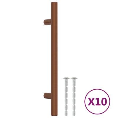 vidaXL Cabinet Handles 10 pcs Bronze 128 mm Stainless Steel