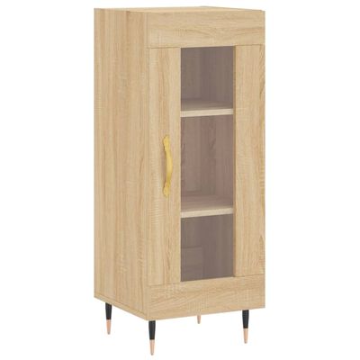 vidaXL Highboard Sonoma Oak 34.5x34x180 cm Engineered Wood