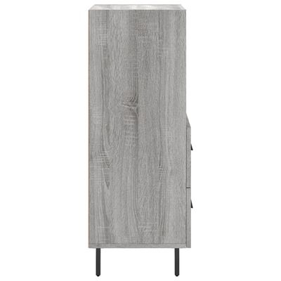 vidaXL Sideboard Grey Sonoma 34.5x34x90 cm Engineered Wood