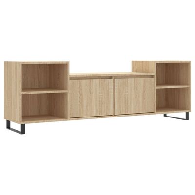 vidaXL TV Cabinet Sonoma Oak 160x35x55 cm Engineered Wood