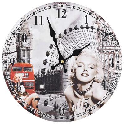 vidaXL Vintage Wall Clock 30 cm