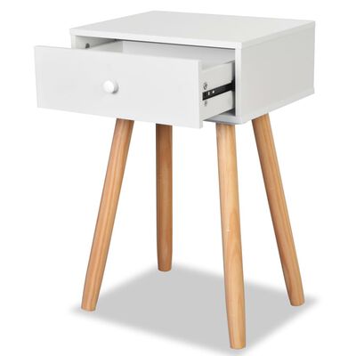 vidaXL Bedside Tables 2 pcs Solid Pinewood 40x30x61 cm White