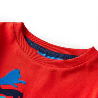 Kids' T-shirt with Long Sleeves Red 140