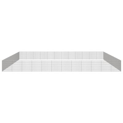 vidaXL Free Range Animal Enclosure 48-Panel 54x60 cm Galvanised Iron