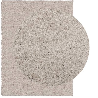 vidaXL Shaggy Rug PAMPLONA High Pile Modern Beige 300x400 cm