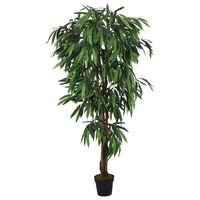 vidaXL Artificial Mango Tree 300 Leaves 80 cm Green