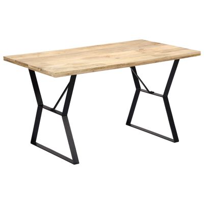 vidaXL Dining Table 140x80x76 cm Solid Mango Wood