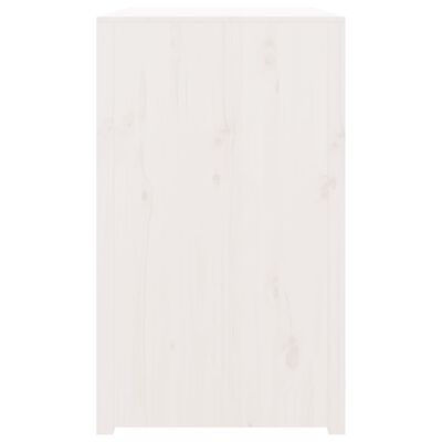 vidaXL Outdoor Kitchen Cabinet White 106x55x92 cm Solid Wood Pine