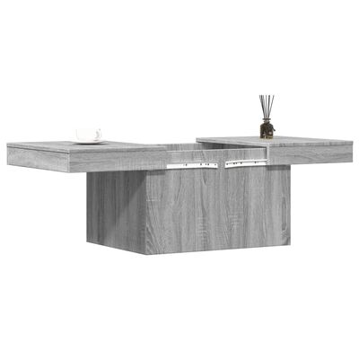 vidaXL Coffee Table Grey Sonoma 80x55x40 cm Engineered Wood