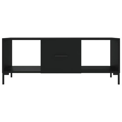 vidaXL Coffee Table Black 102x50x40 cm Engineered Wood