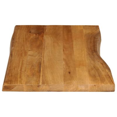 vidaXL Table Top 100x60x2.5 cm Live Edge Solid Wood Mango