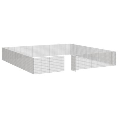 vidaXL Free Range Animal Enclosure 48-Panel 54x100 cm Galvanised Iron