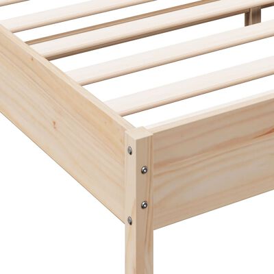 vidaXL Bed Frame 180x200 cm Super King Size Solid Wood Pine