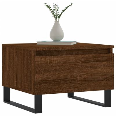 vidaXL Coffee Table Brown Oak 50x46x35 cm Engineered Wood