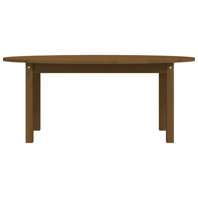 vidaXL Coffee Table Honey Brown 110x55x45 cm Solid Wood Pine