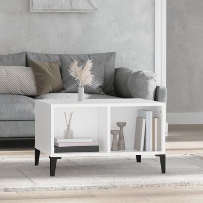 vidaXL Coffee Table White 60x50x36.5 cm Engineered Wood