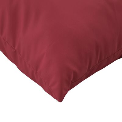 vidaXL Pallet Cushions 3 pcs Wine Red Fabric