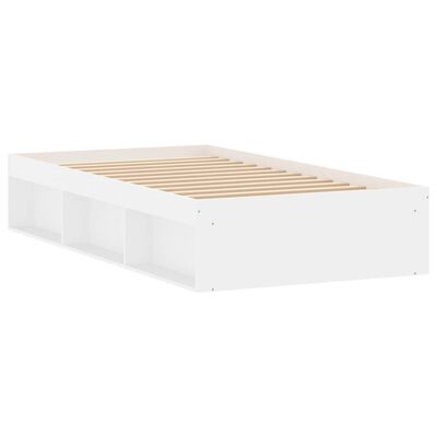 vidaXL Bed Frame without Mattress White 100x200 cm