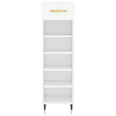 vidaXL Shoe Cabinet White 30x35x105 cm Engineered Wood