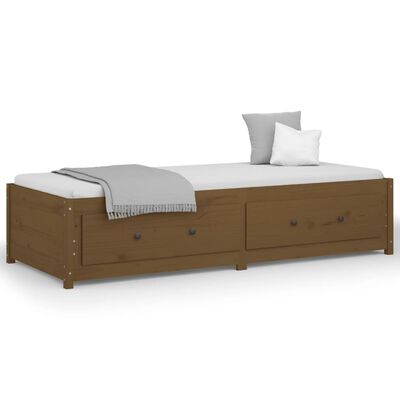 vidaXL Day Bed without Mattress Honey Brown 90x200 cm Solid Wood Pine