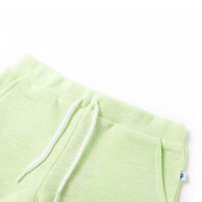 Kids' Shorts with Drawstring Neon Yellow 116