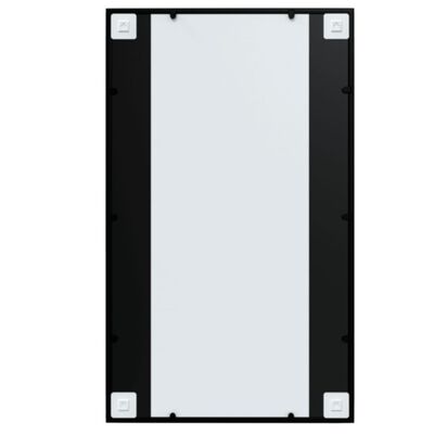 vidaXL Wall Mirrors 4 pcs Black 100x60 cm Metal