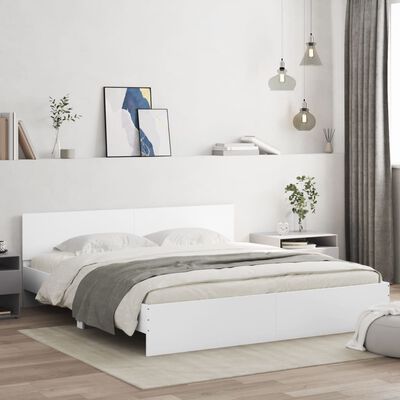 vidaXL Bed Frame without Mattress White 160x200 cm