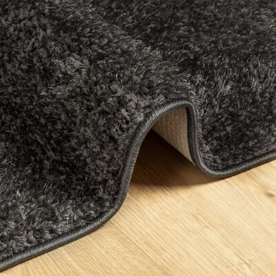 vidaXL Rug ISTAN High Pile Shiny Look Anthracite 160x230 cm