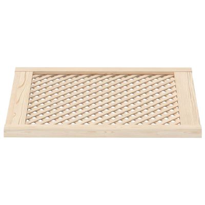 vidaXL Cabinet Doors Lattice Design 2 pcs 59.5x69 cm Solid Wood Pine
