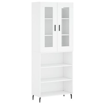 vidaXL Highboard White 69.5x34x180 cm Engineered Wood